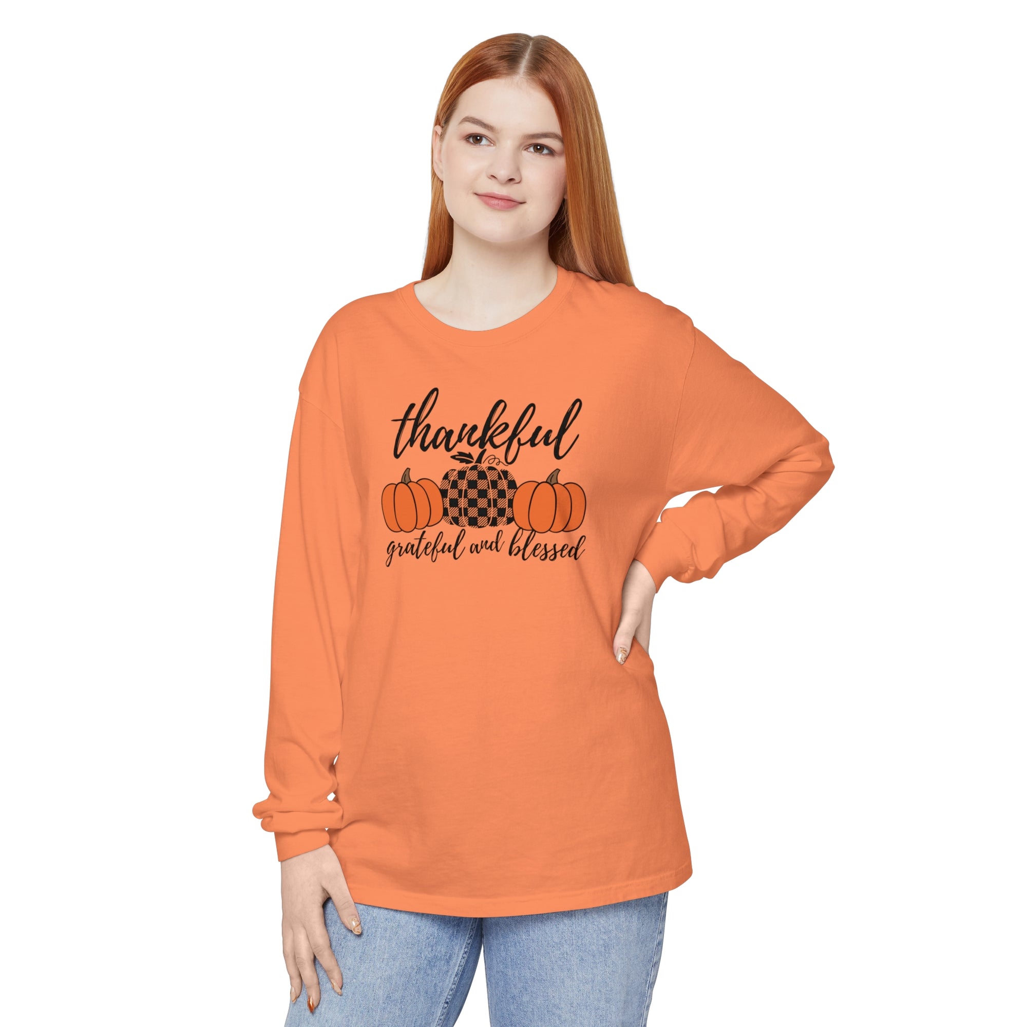 Thankful Grateful Blessed -Unisex Long Sleeve T-Shirt