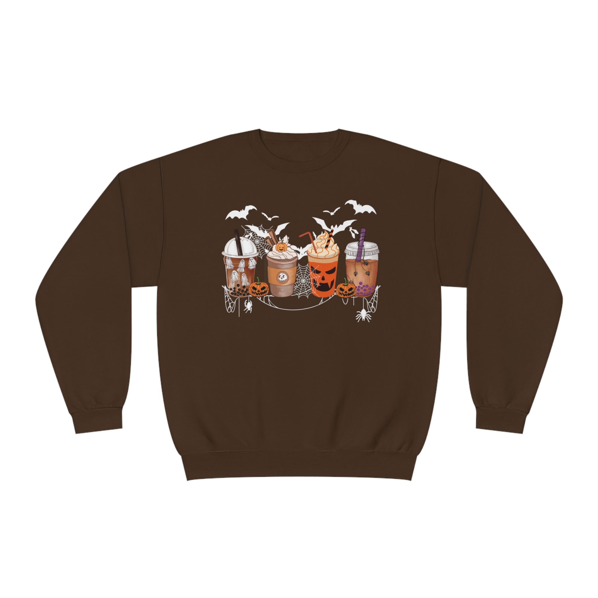 Halloween Coffee Time - Unisex NuBlend® Crewneck Sweatshirt - T&amp;L Apparel Store