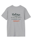 Nature Is Cheaper Than Therapy T-Shirt | Funny Hiking & Outdoor Tee T-Shirt