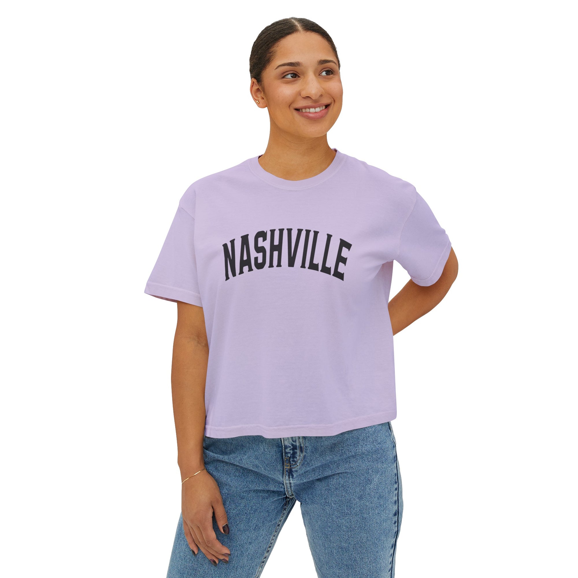 NASHVILLE Women&#39;s Boxy Tee - T&amp;L Apparel Store