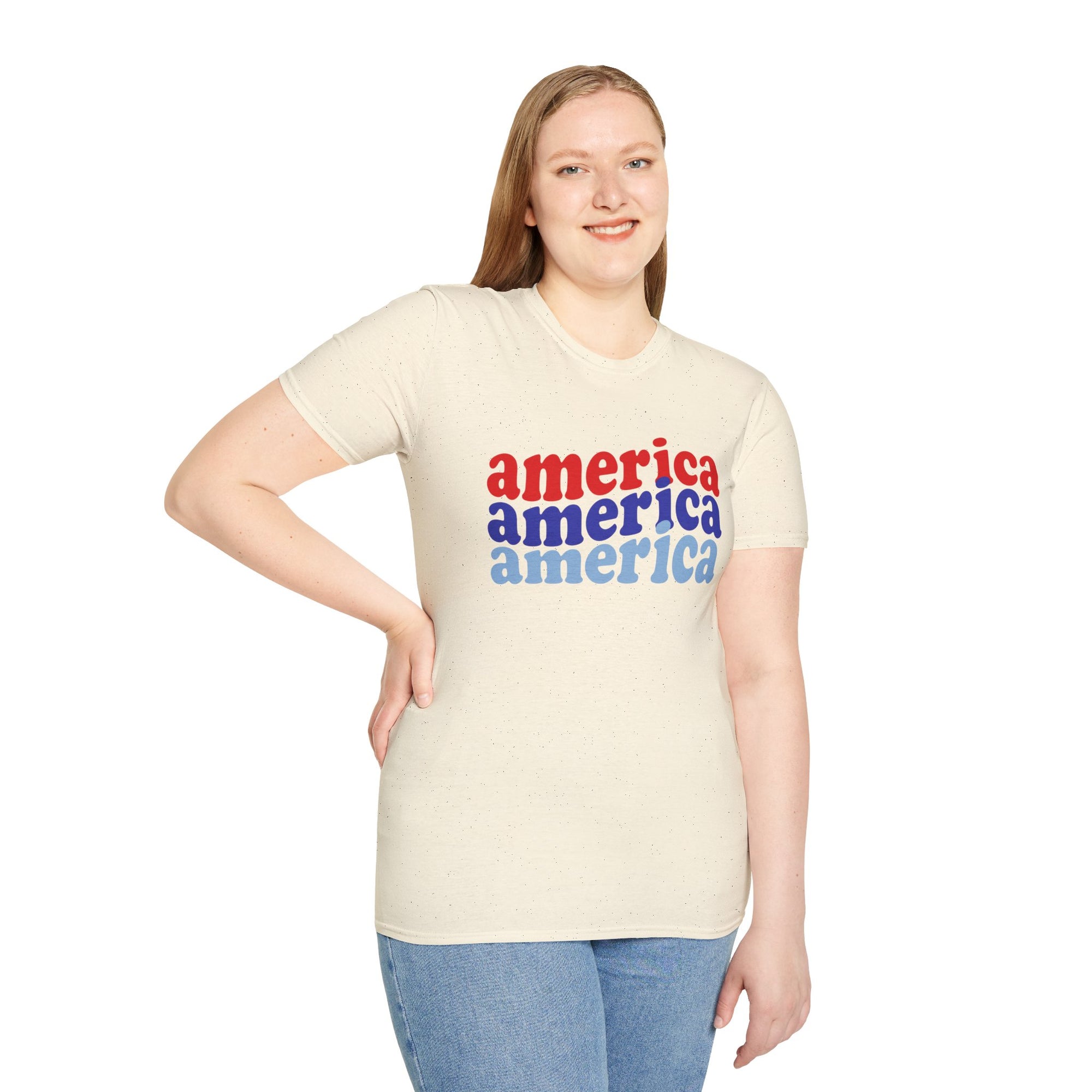 AMERICA AMERICA Women&#39;s Softstyle T-Shirt
