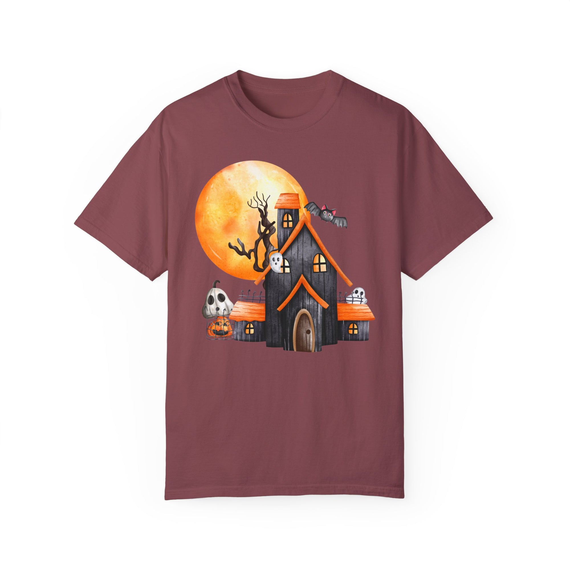 Haunted House - Soft Washed Unisex Tee Shirt - T&amp;L Apparel Store