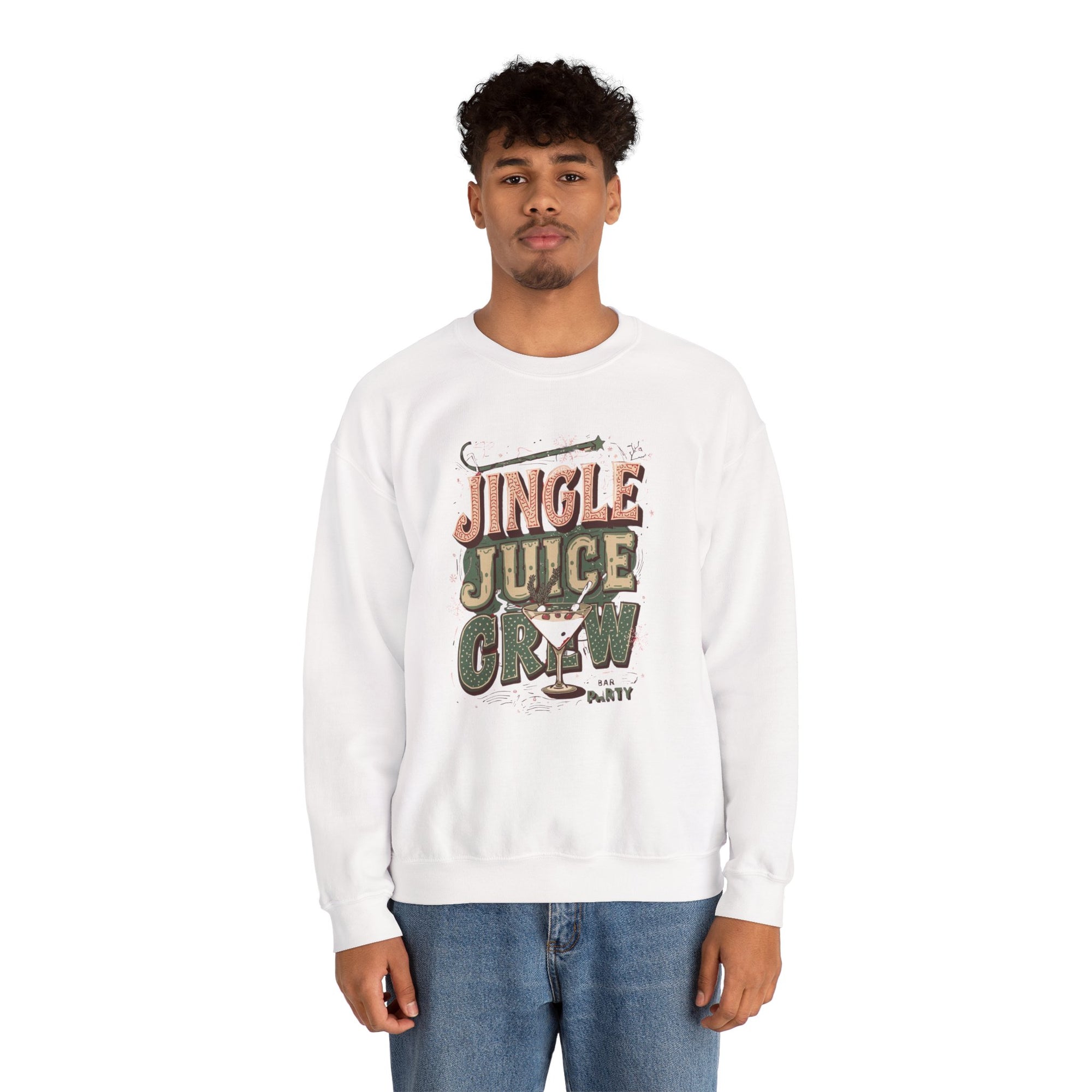 Jingle Juice Crew Sweatshirt – Funny Holiday Party Sweatshirt