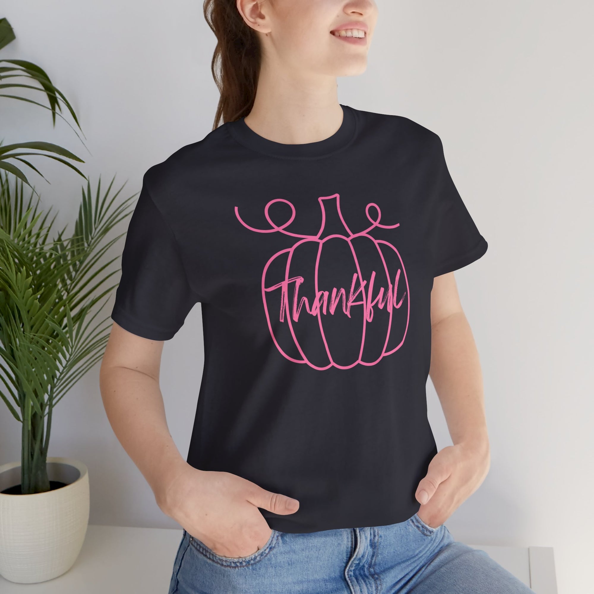 Pink Thankful - Women's Cancer Awareness Tee