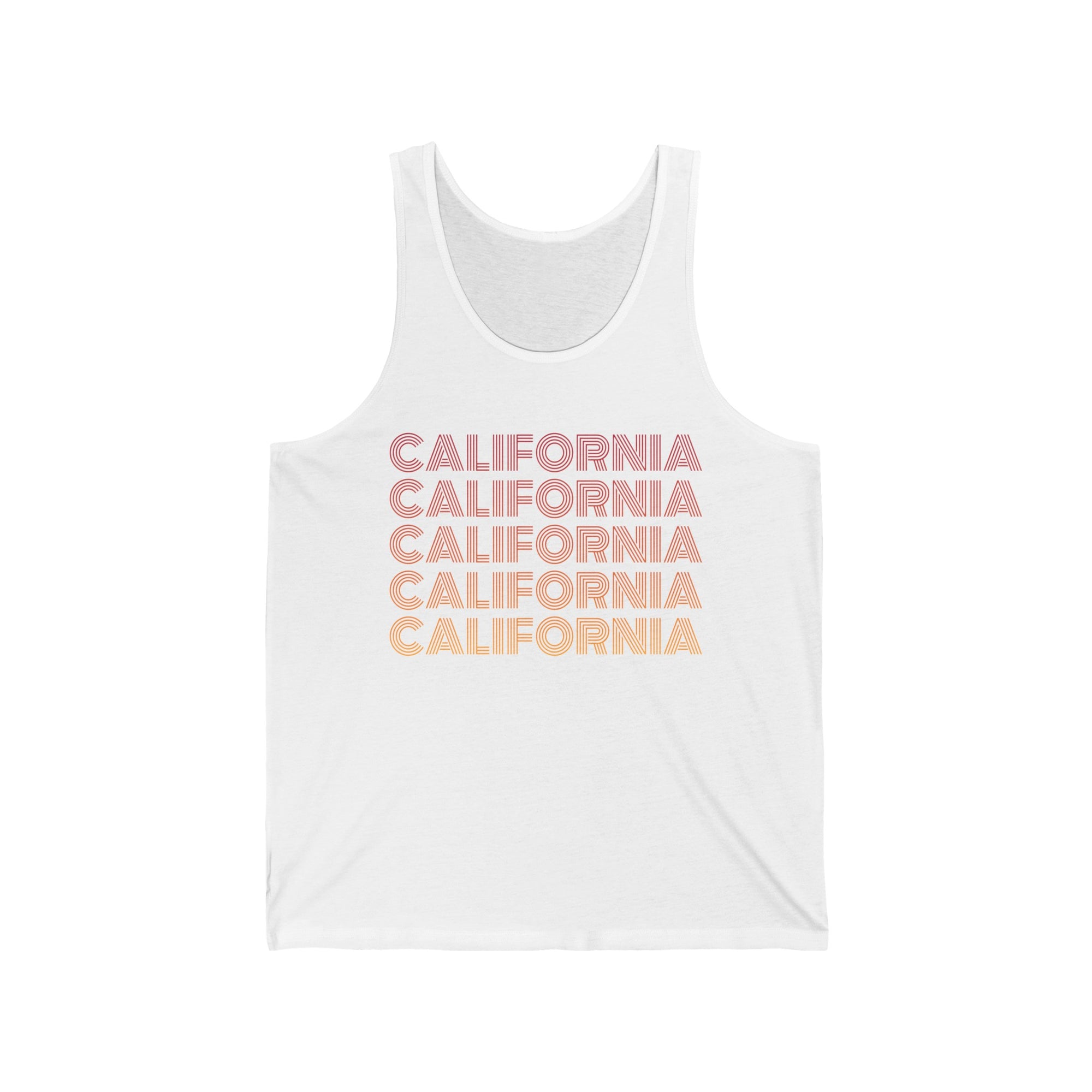 CALIFORNIA Men's Jersey Tank - T&L Apparel Store