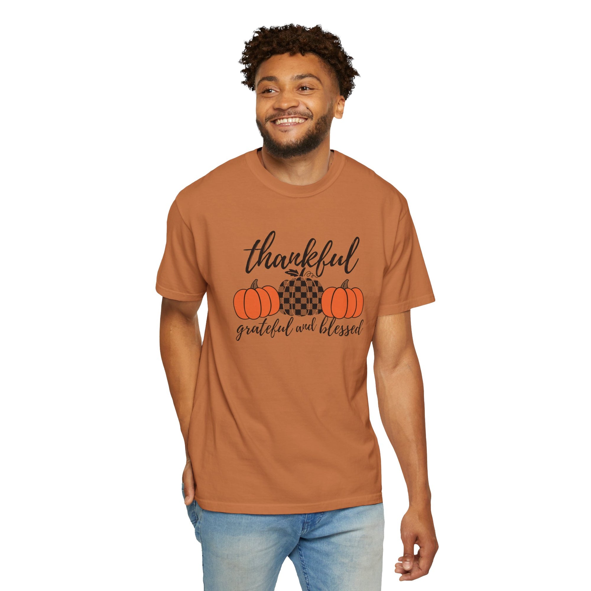 Thankful Grateful Blessed - Garment-Dyed T-shirt