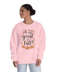 Fall Pumpkin Crewneck Sweatshirt — “Oh My Gourd, It’s Fall” Autumn Graphic
