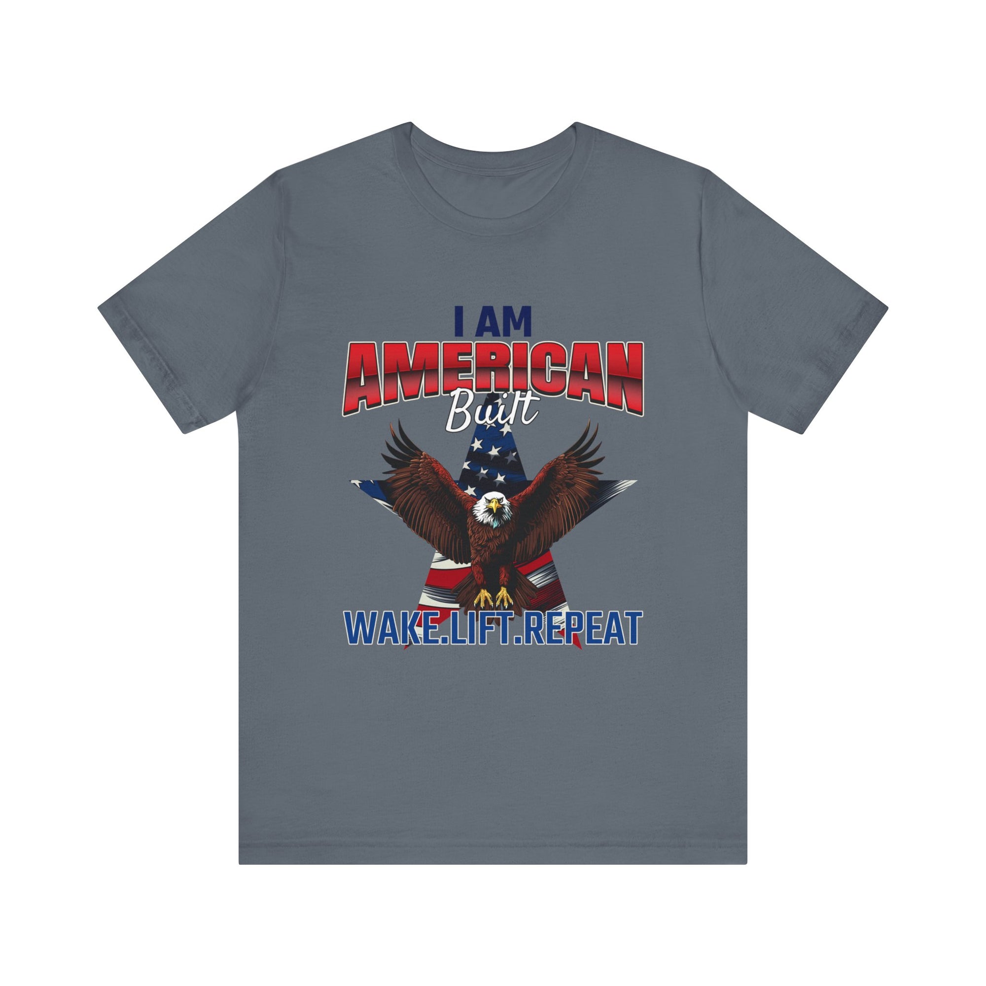 AMERICAN BUILT Men's Jersey Short Tee Shirt - T&L Apparel Store