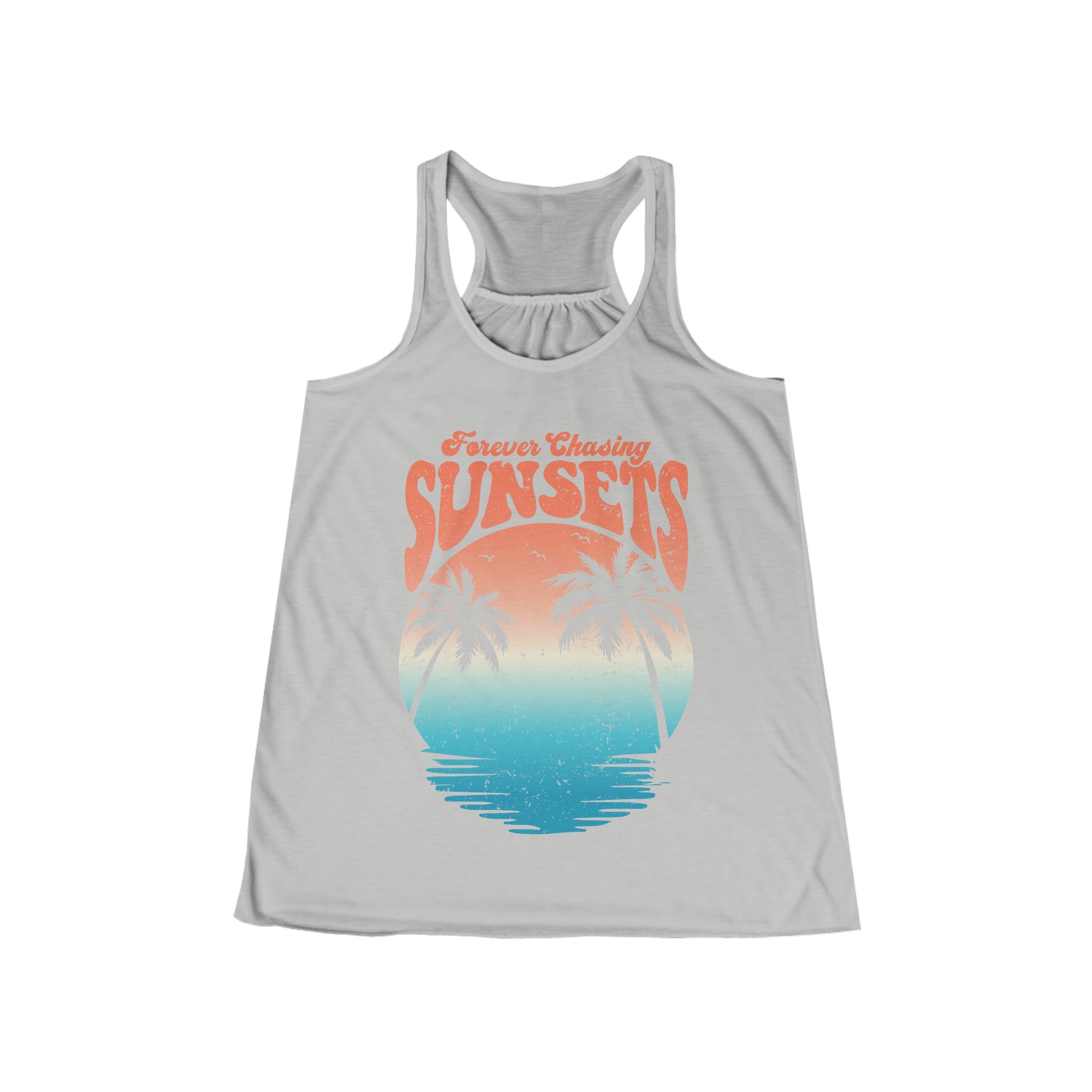 CHASING SUNSET Women's Flowy Racerback Tank - T&L Apparel Store