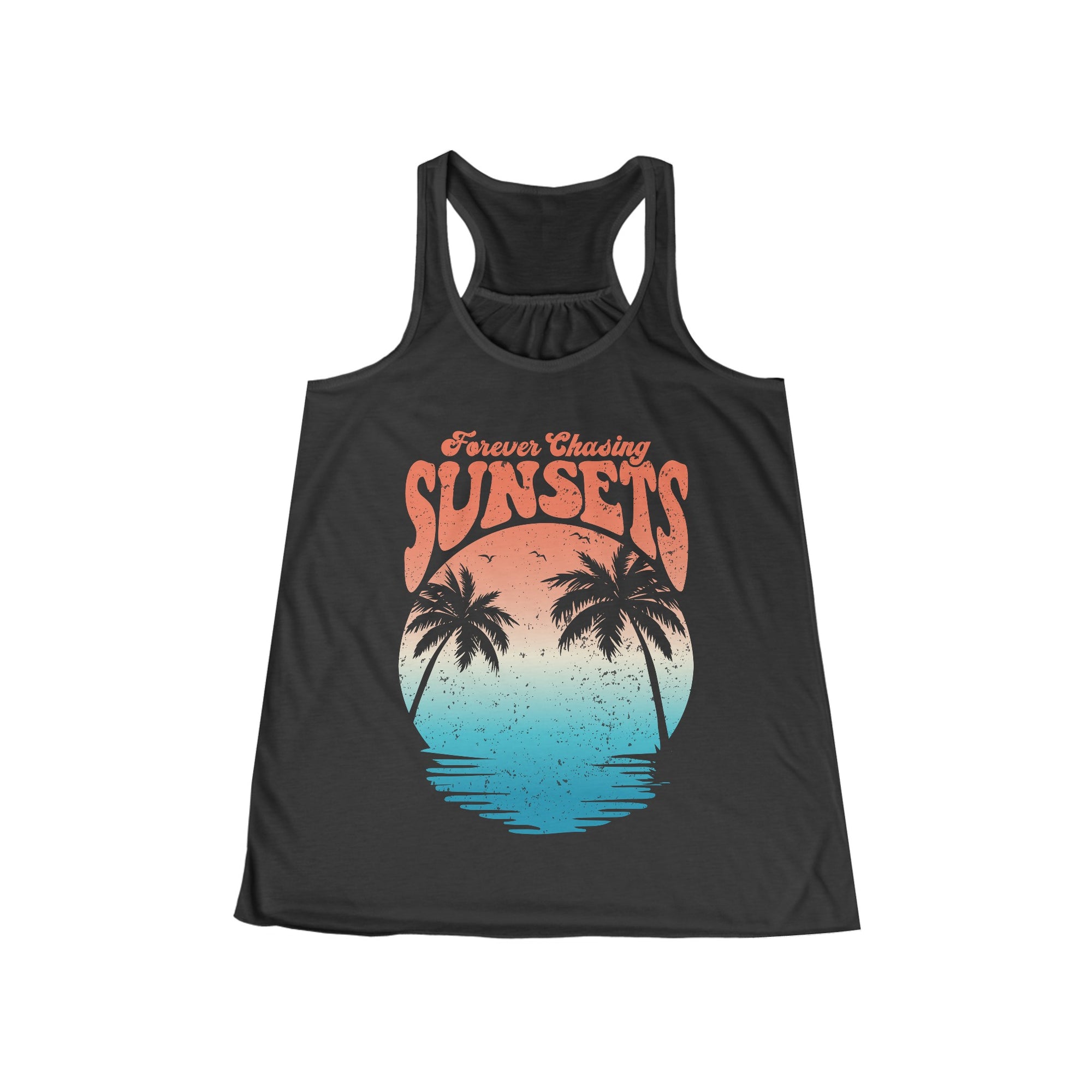 CHASING SUNSET Women&#39;s Flowy Racerback Tank - T&amp;L Apparel Store