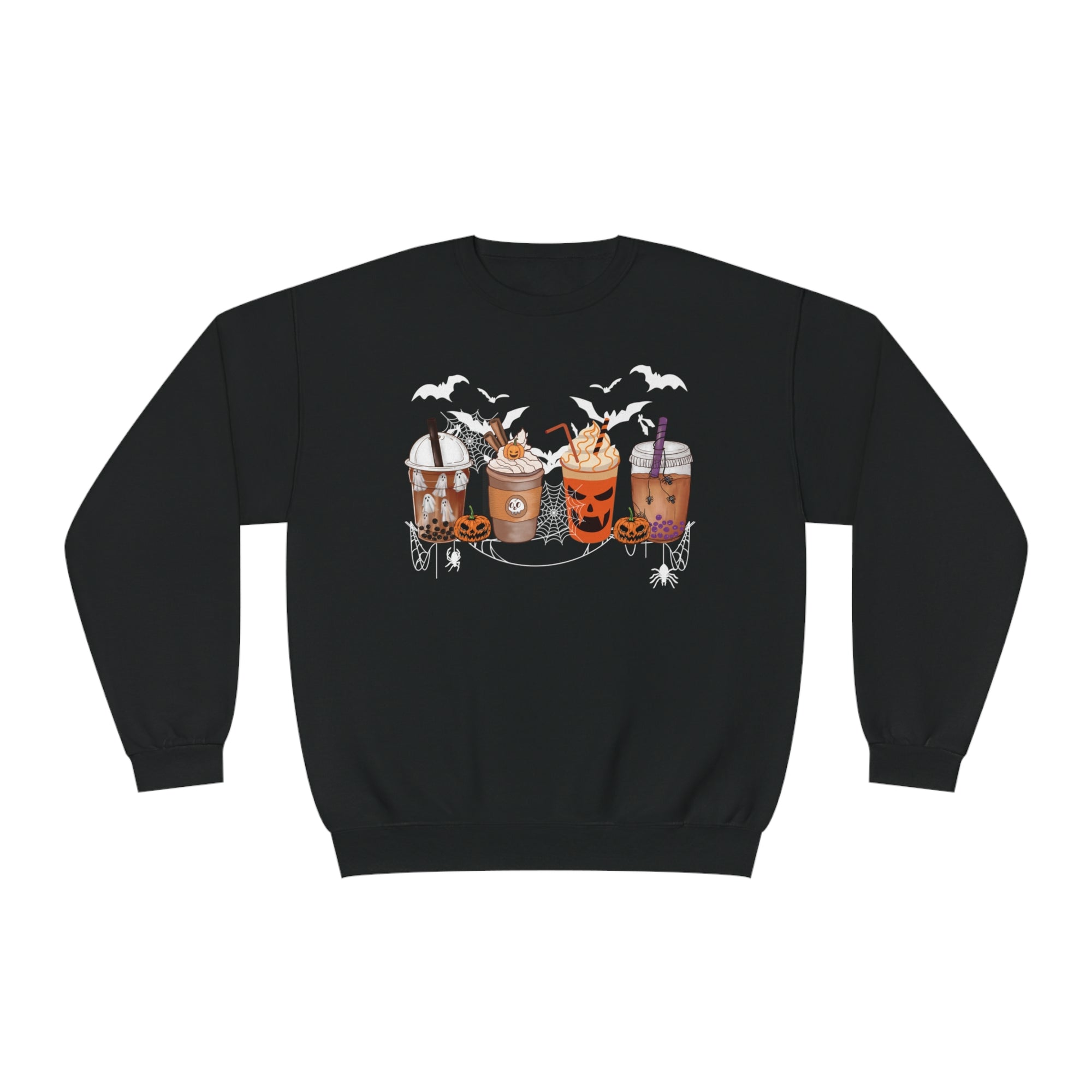 Halloween Coffee Time - Unisex NuBlend® Crewneck Sweatshirt - T&amp;L Apparel Store