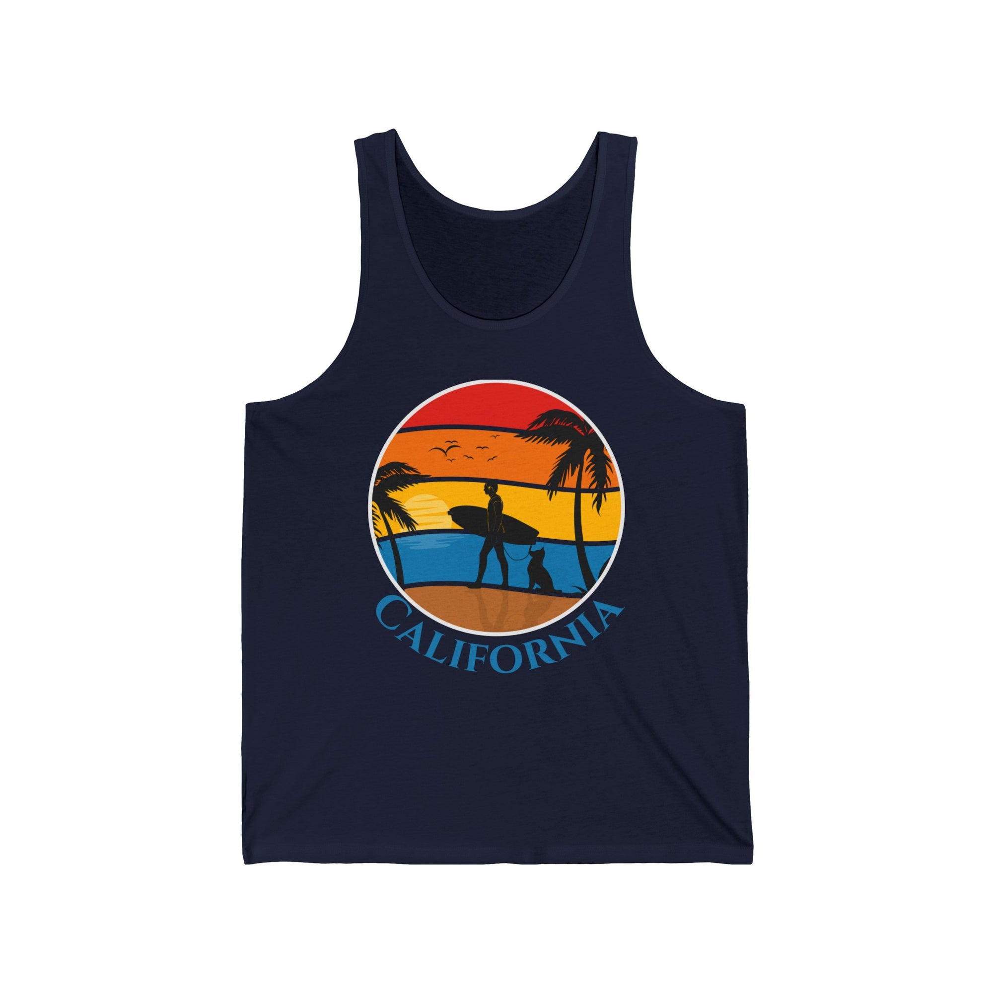 California Art - Women&#39;s Jersey Tank Top - T&amp;L Apparel Store