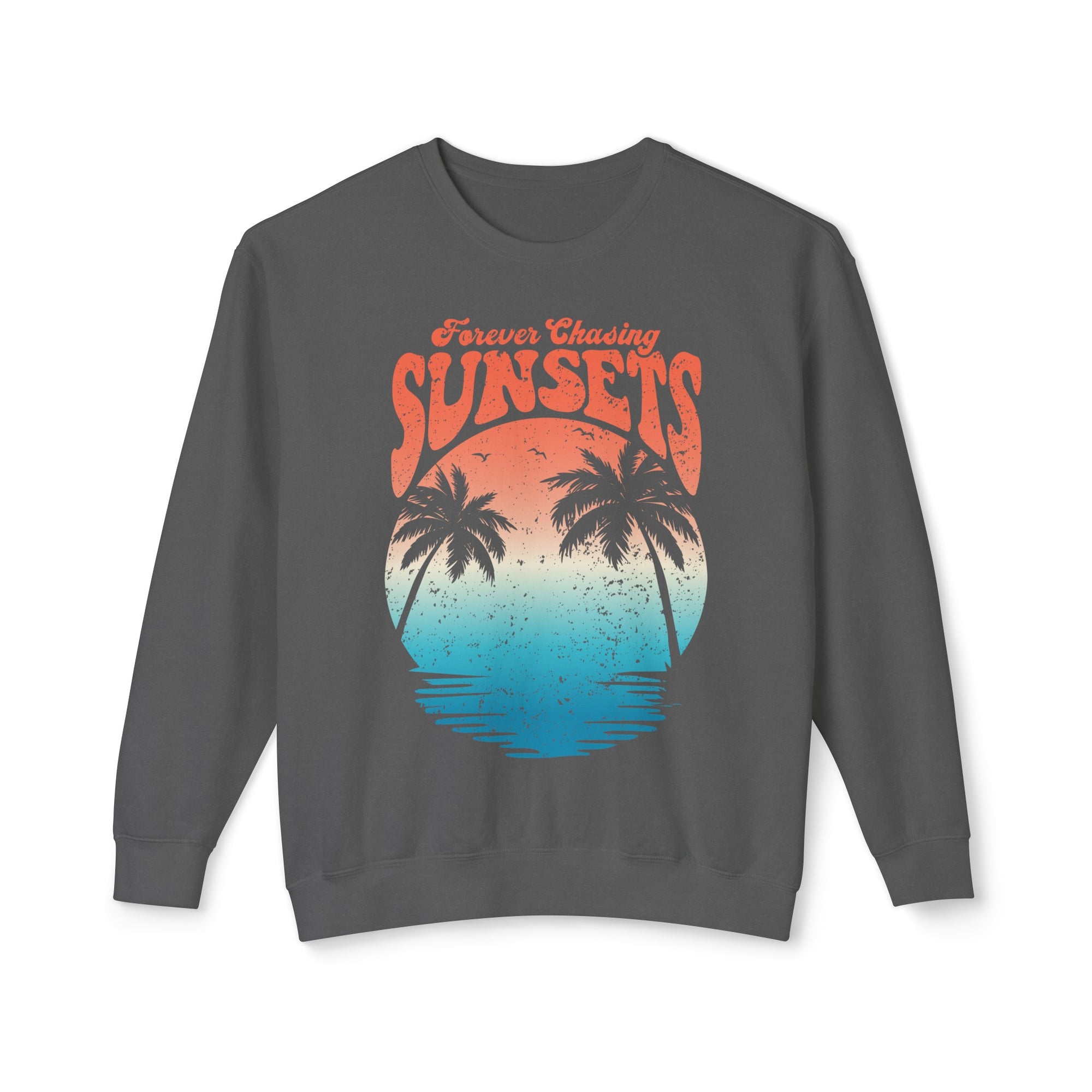 CHASING SUNSET Women&#39;s Lightweight Crewneck Sweatshirt - T&amp;L Apparel Store