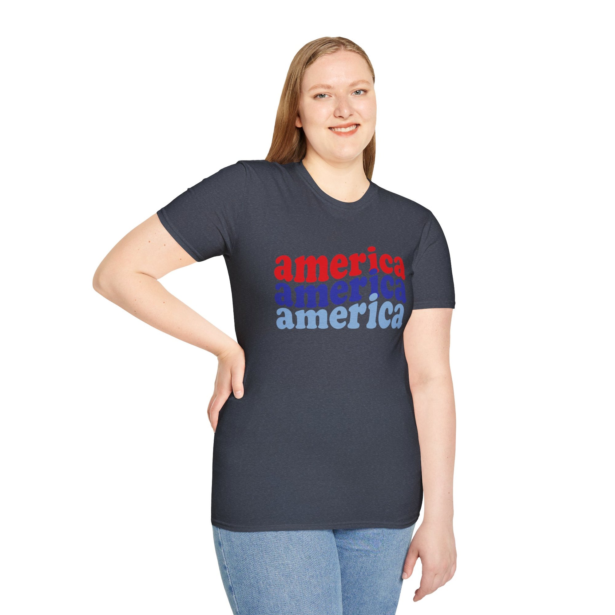 AMERICA AMERICA Women&#39;s Softstyle T-Shirt