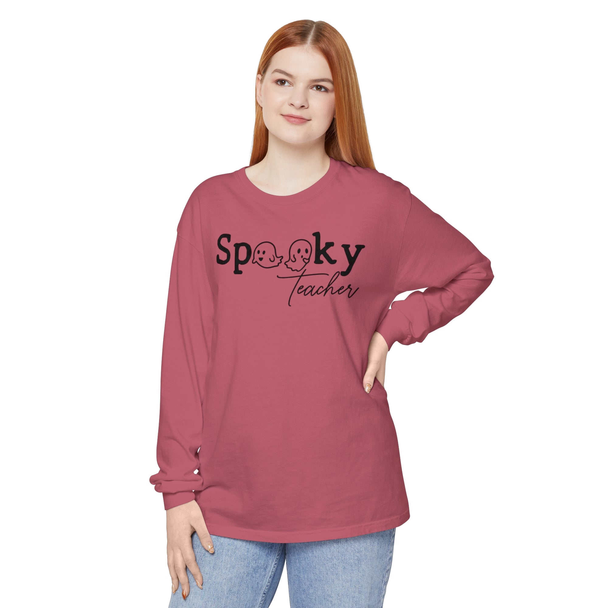 Spooky Teacher Unisex Long Sleeve T-Shirt