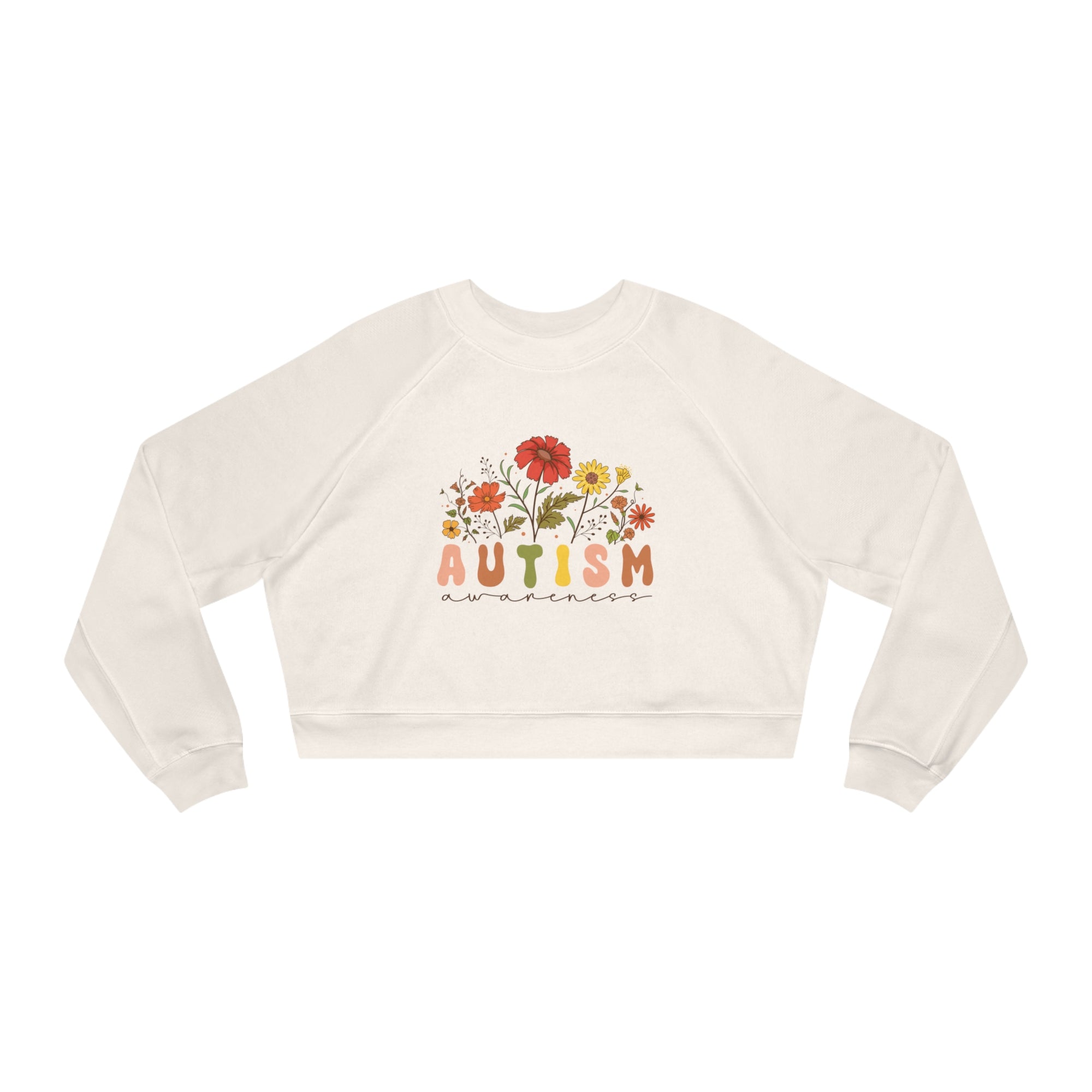 AUTISM Awareness Women&#39;s Cropped Fleece Pullover - T&amp;L Apparel Store