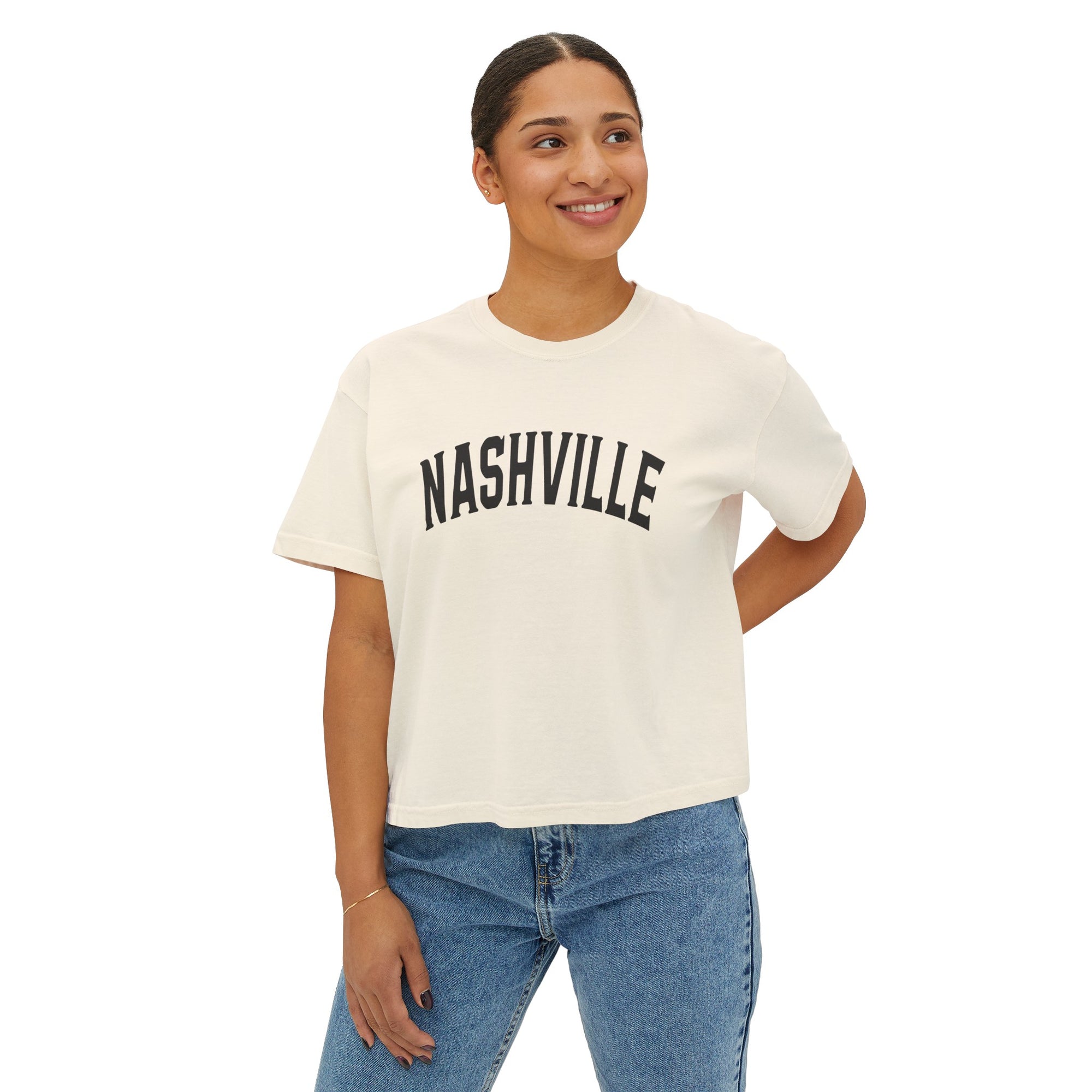 NASHVILLE Women&#39;s Boxy Tee - T&amp;L Apparel Store