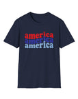 AMERICA AMERICA Women's Softstyle T-Shirt - T&L Apparel Store