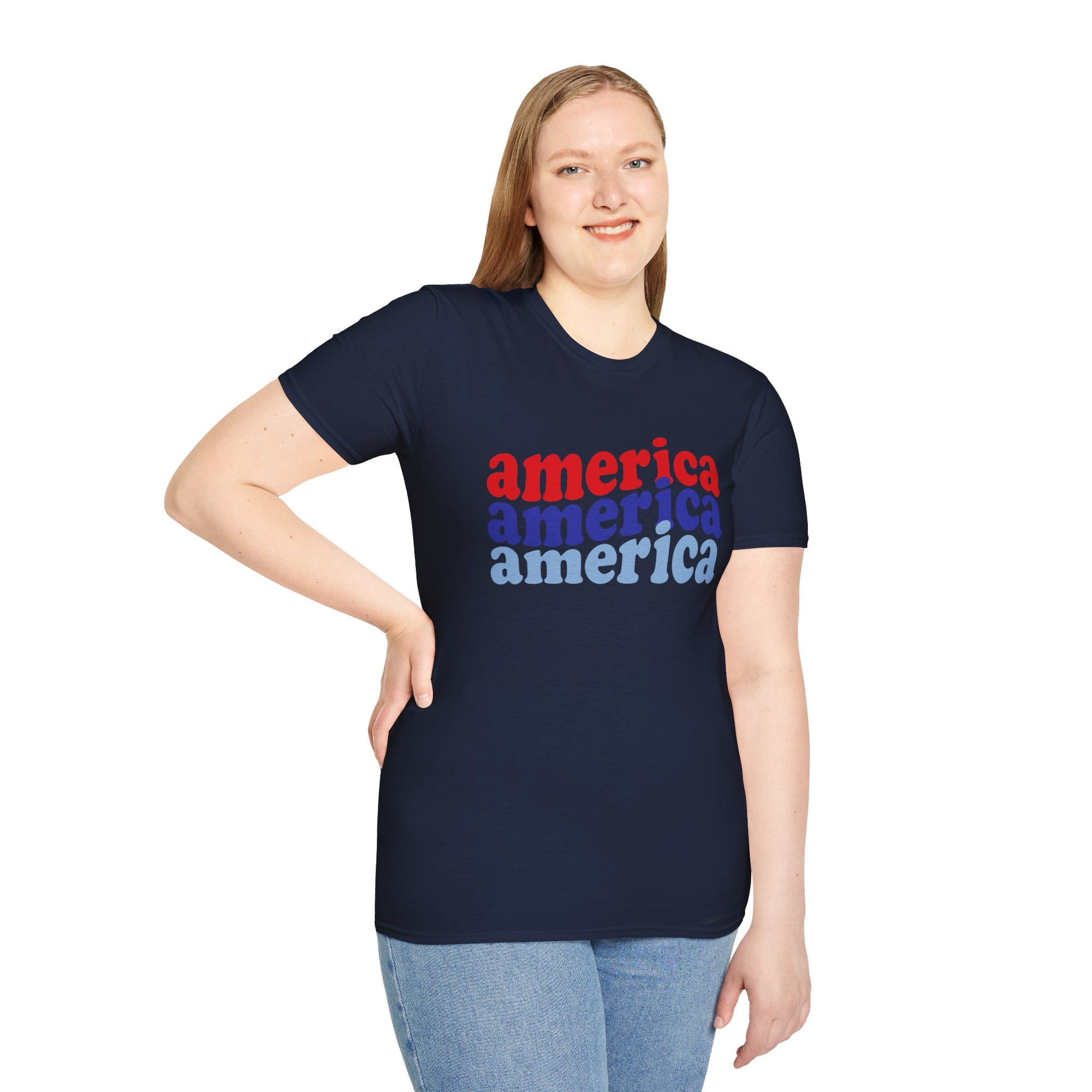 AMERICA AMERICA Women&#39;s Softstyle T-Shirt
