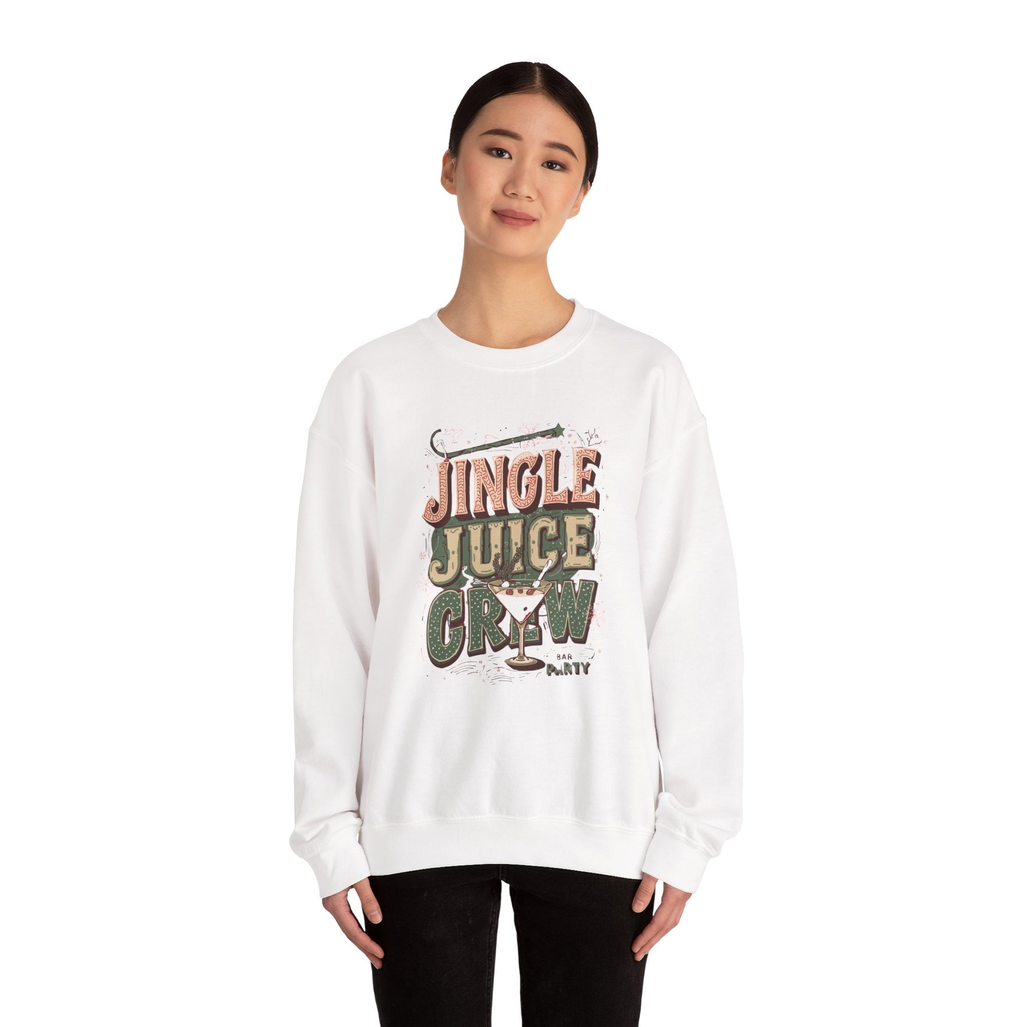 Jingle Juice Crew Sweatshirt – Funny Holiday Party Sweatshirt