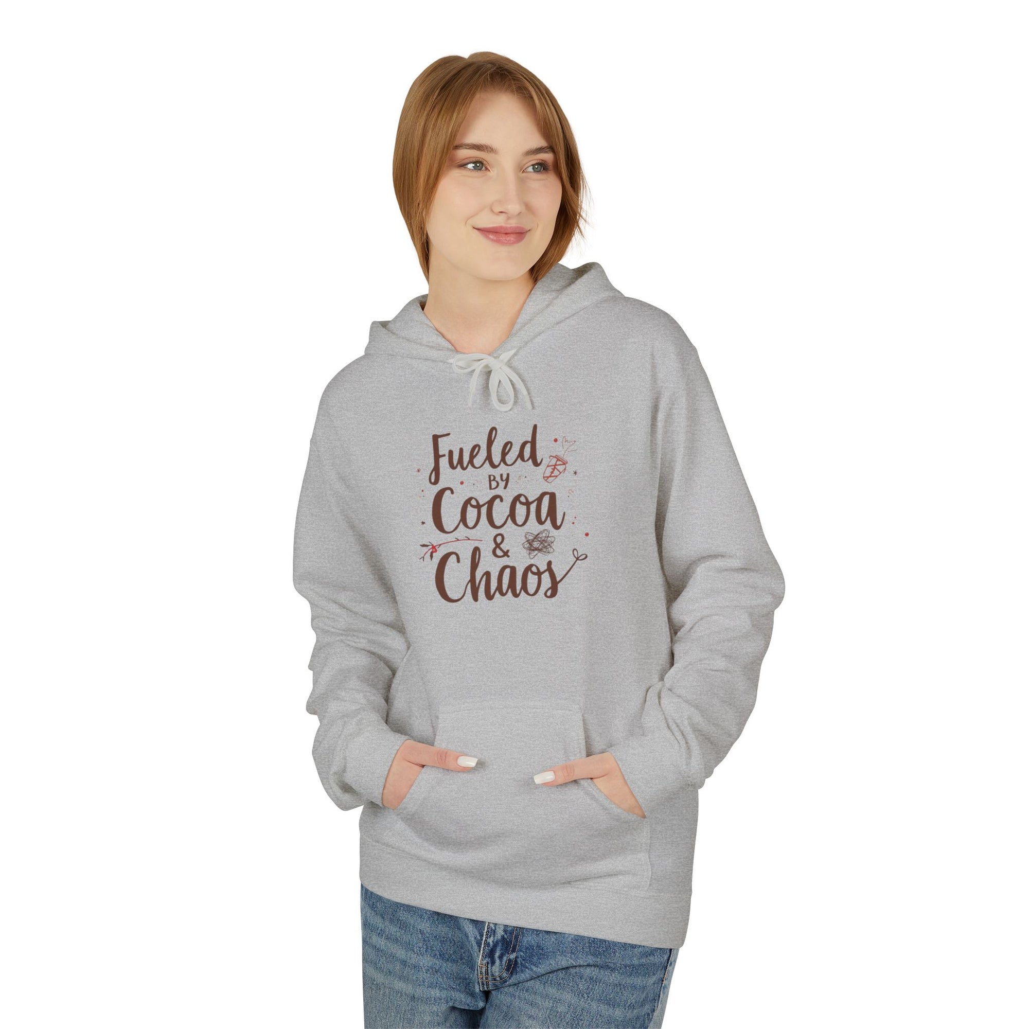 Fueled by Coffee &amp; Chaos Hoodie — Funny Mom/Caregiver Gift