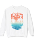 CHASING SUNSET Women's Lightweight Crewneck Sweatshirt - T&L Apparel Store