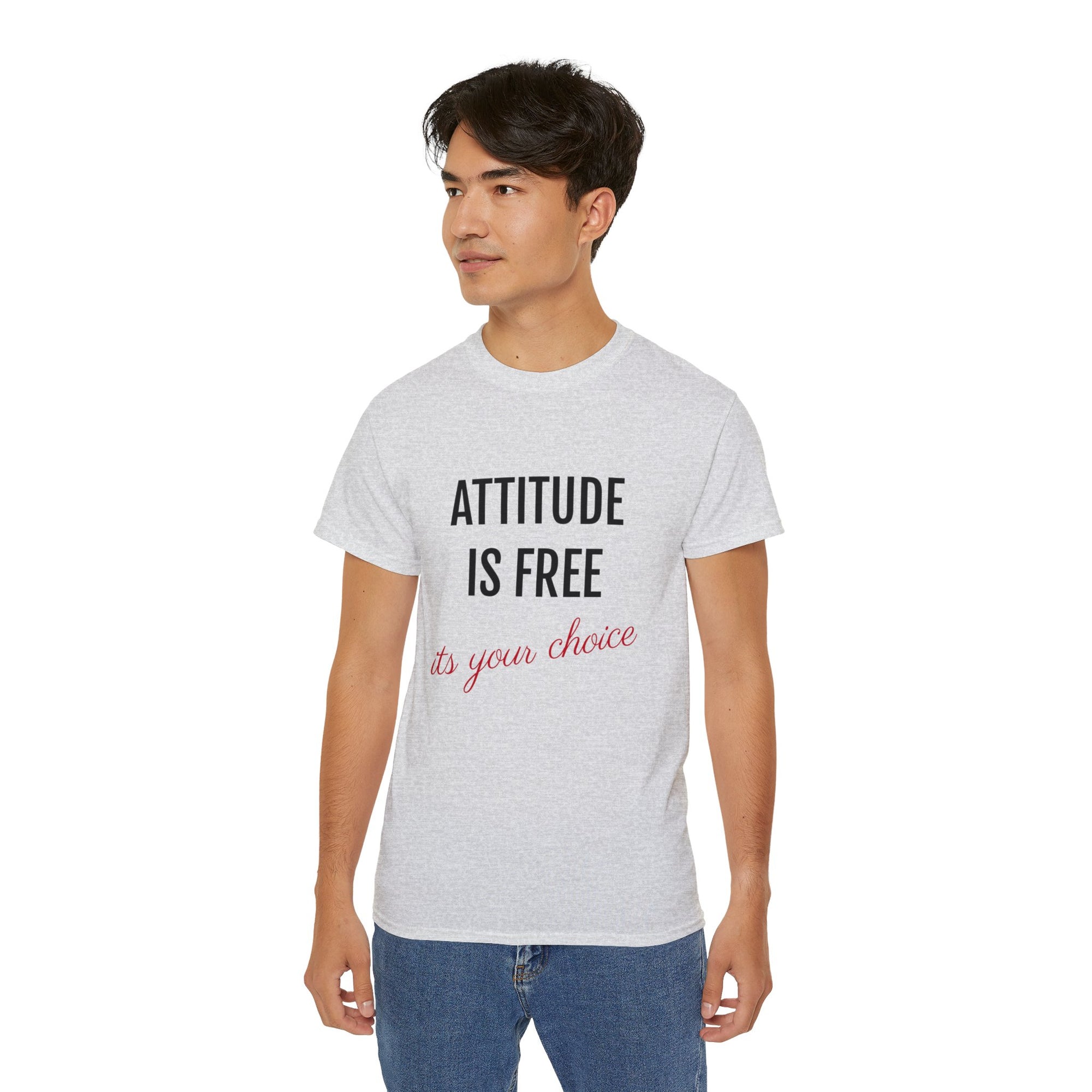 Attitude Is Free -Cotton Tee - T&amp;L Apparel Store