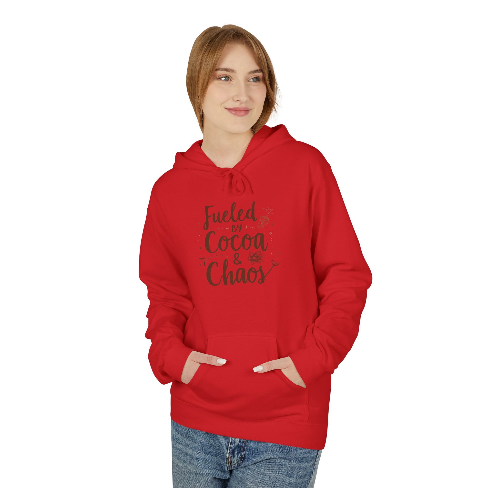 Fueled by Coffee &amp; Chaos Hoodie — Funny Mom/Caregiver Gift