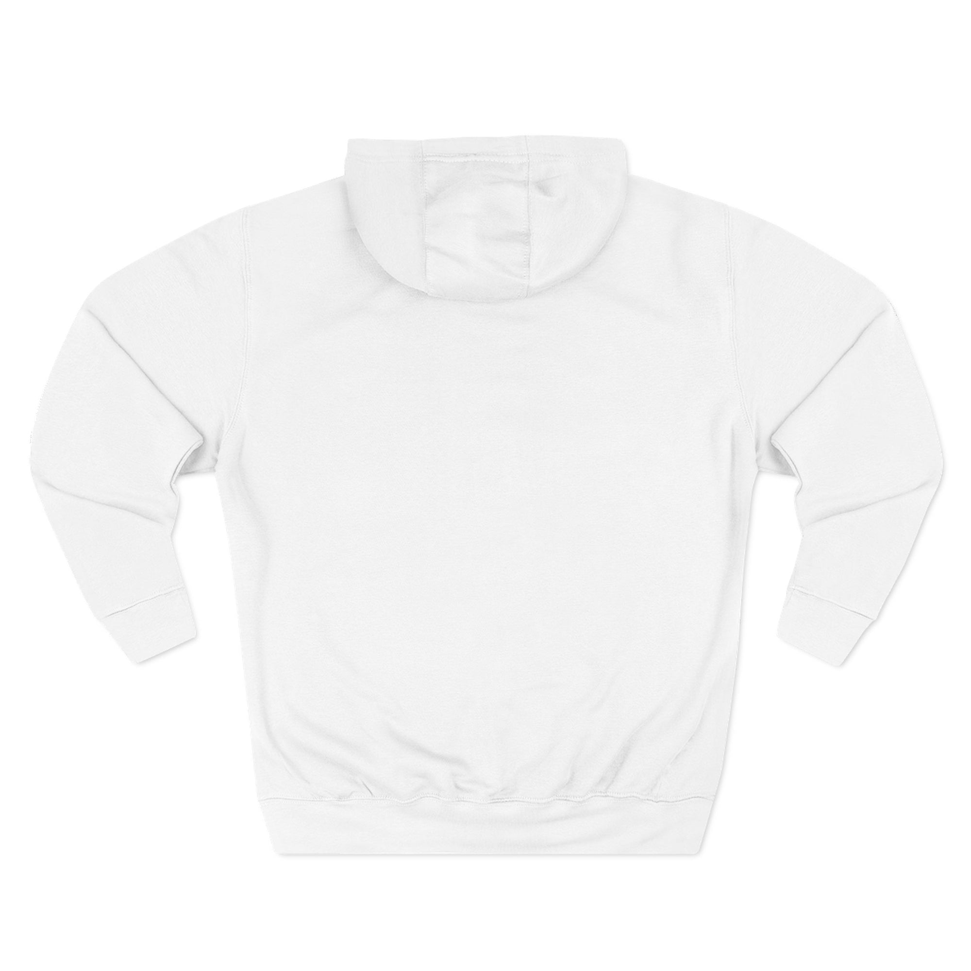 White hoodie on a white background