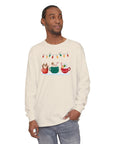 Long Sleeve T-Shirt Christmas Cheers Coffee Time Unisex