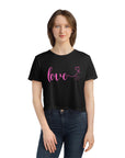 LOVE Women's Flowy Cropped Tee - T&L Apparel Store