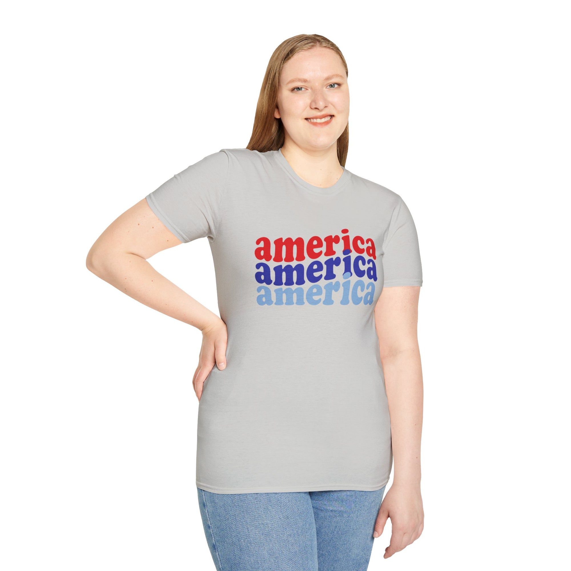 AMERICA AMERICA Women&#39;s Softstyle T-Shirt