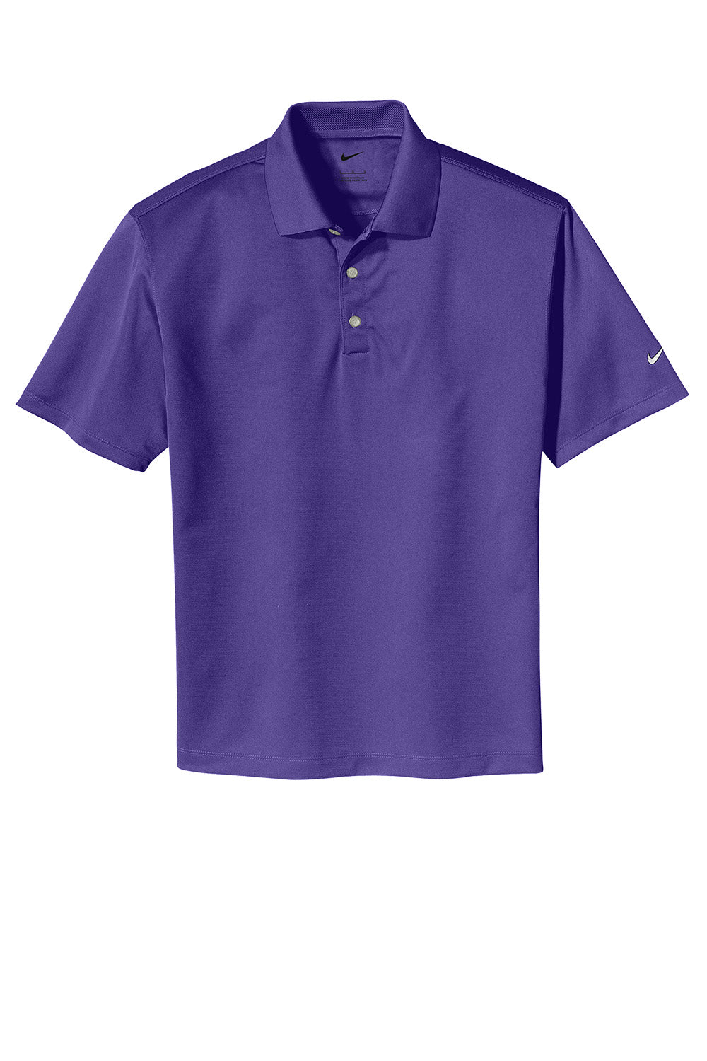 Purple polo shirt on a white background