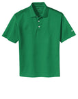 Green polo shirt on a white background