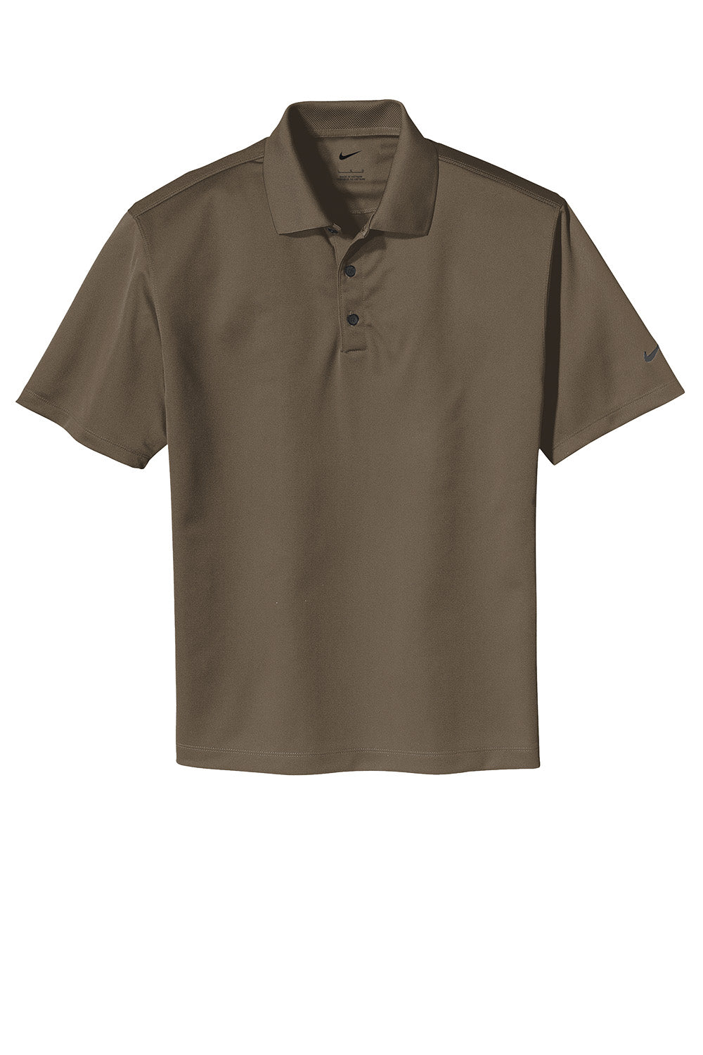 Brown polo shirt on a white background