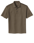 Brown polo shirt on a white background