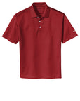 Red polo shirt on a white background