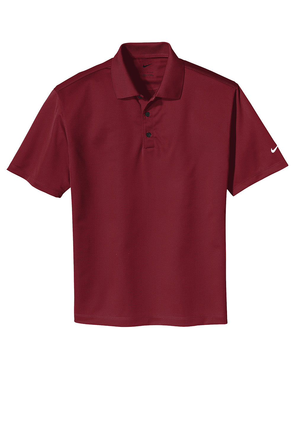Maroon polo shirt on a white background