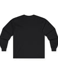 Black long-sleeve shirt on a white background