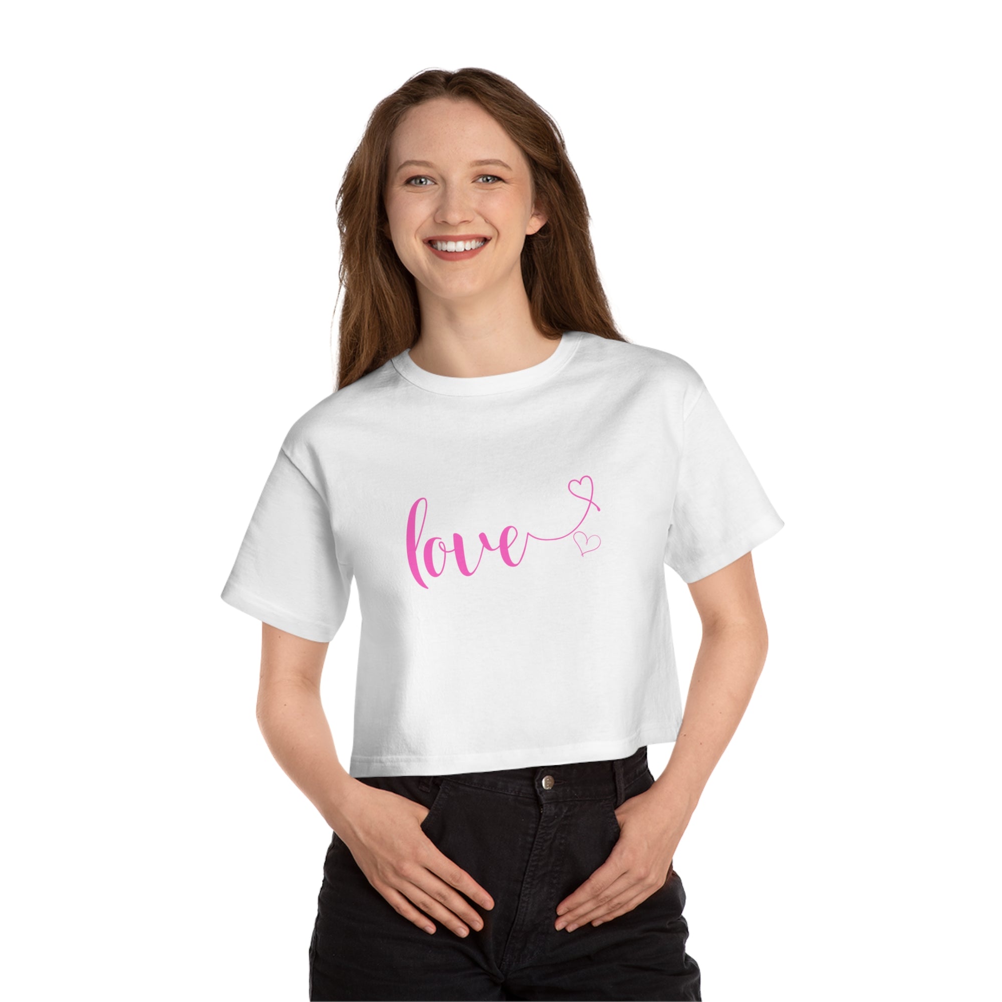 LOVE Women's Heritage Cropped T-Shirt - T&L Apparel Store