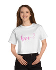 LOVE Women's Heritage Cropped T-Shirt - T&L Apparel Store