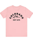 COLORADO MOUNTAINS Women's Relax Fit Jersey Short Sleeve Tee Shirt - T&L Apparel Store