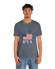 USA Men's Jersey Short Sleeve Tee Shirt - T&L Apparel Store