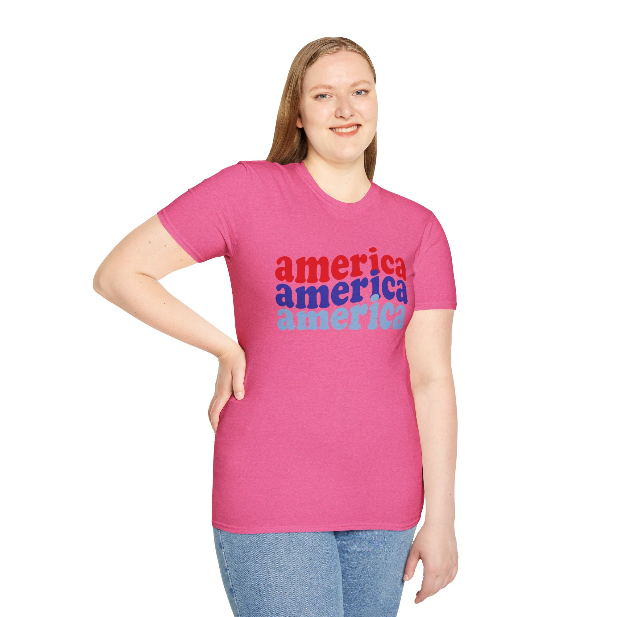 AMERICA AMERICA Women&#39;s Softstyle T-Shirt