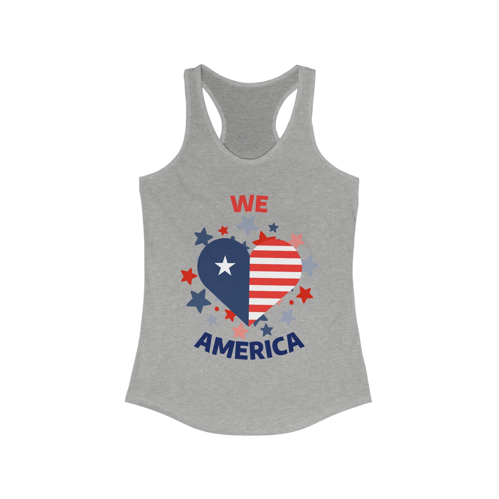 WE LOVE AMERICA Women&#39;s Racerback Tank - T&amp;L Apparel Store