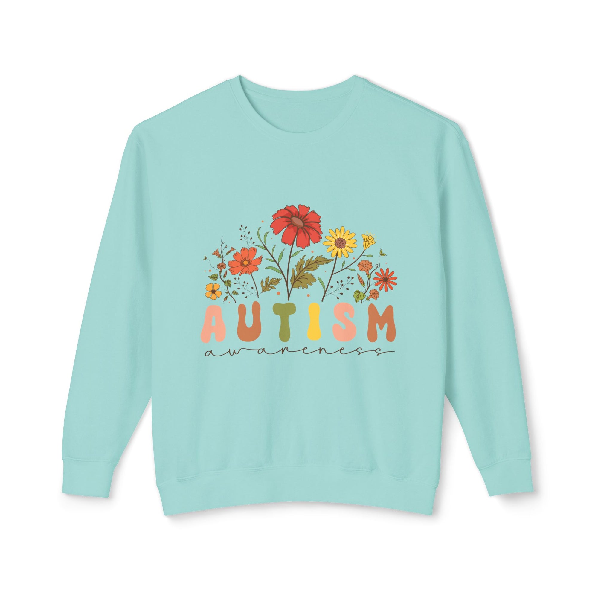 AUTISM Awareness Unisex Lightweight Crewneck Sweatshirt - T&L Apparel Store