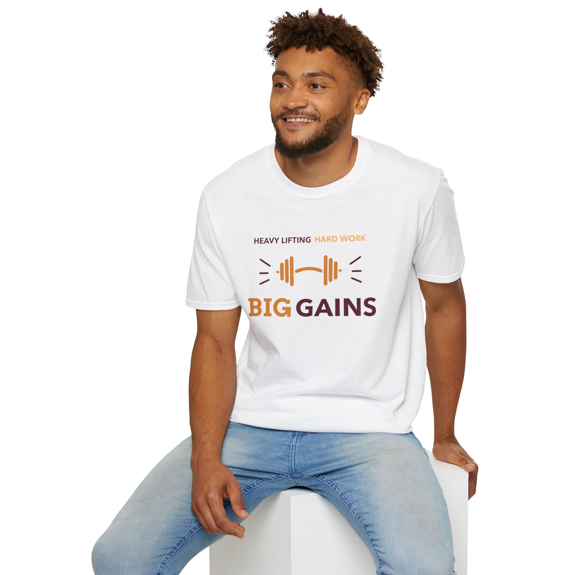 Big Gains Men's Soft Cotton T-Shirt