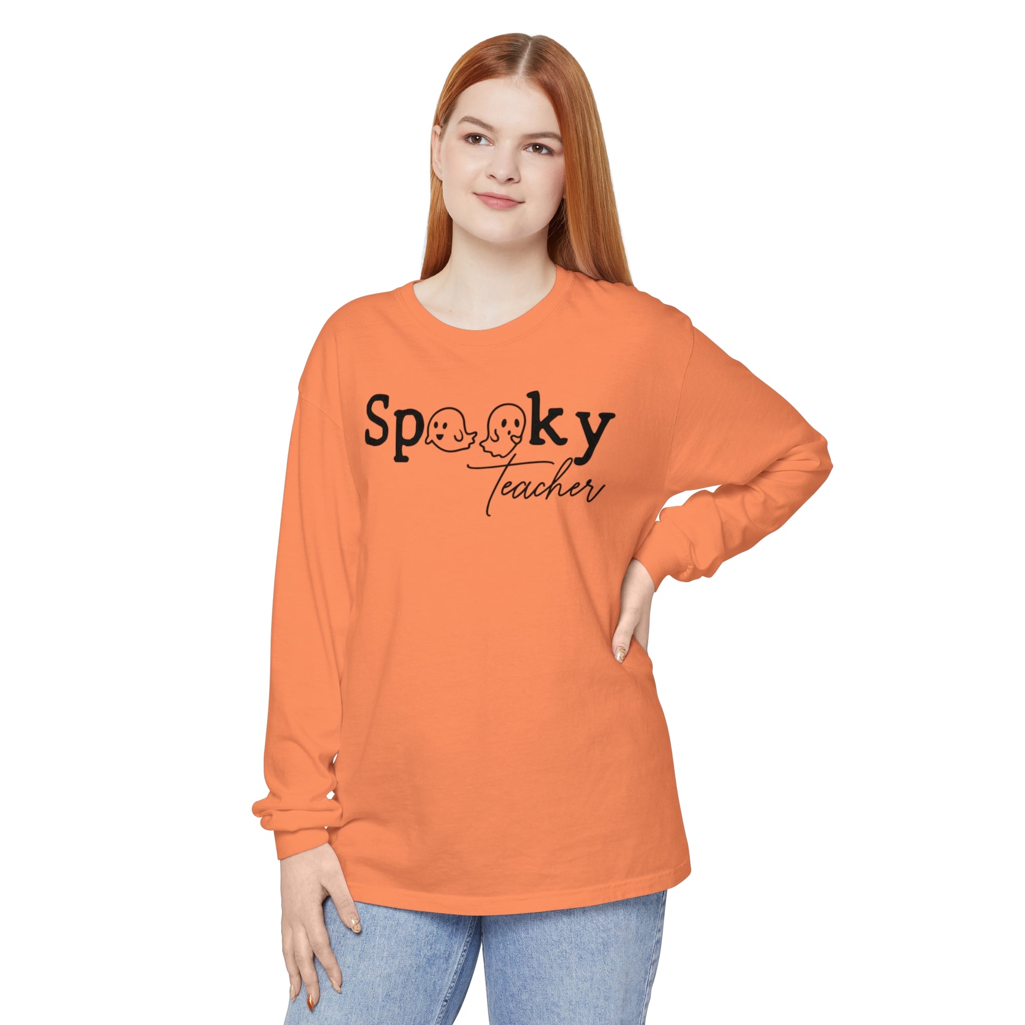 Spooky Teacher Unisex Long Sleeve T-Shirt