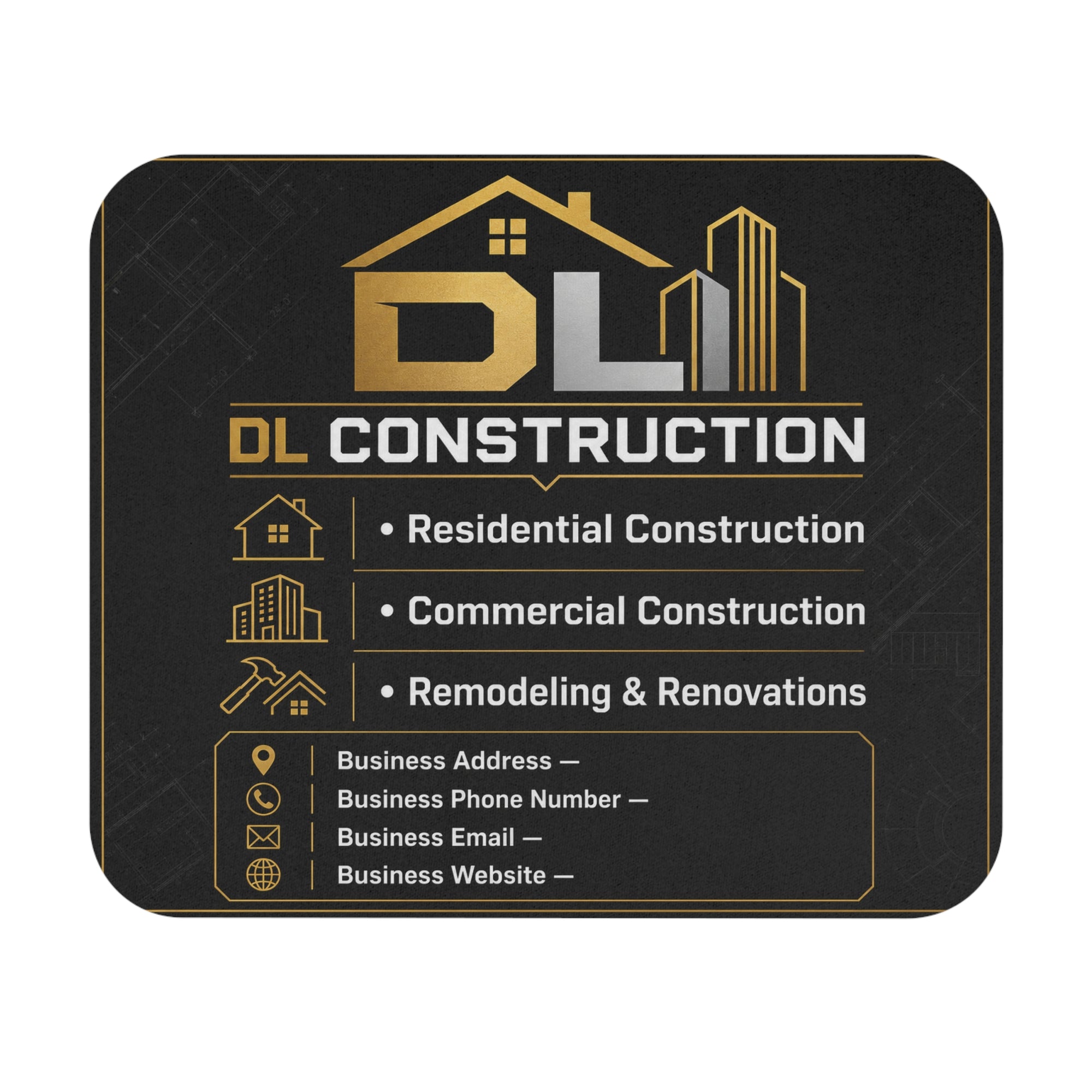 Custom Mouse Pad — Branded Desk Mat 9" × 8" Rectangle Home Decor
