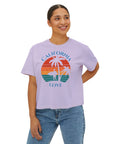 California Love - Women's Cropped Boxy Tee Shirt - T&L Apparel Store